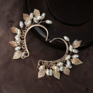 Handmade Twisted Elf Ear Cuffs Single Left Hanging Earrings Gold Earcuff Earrings Jewelry Gifts for Women