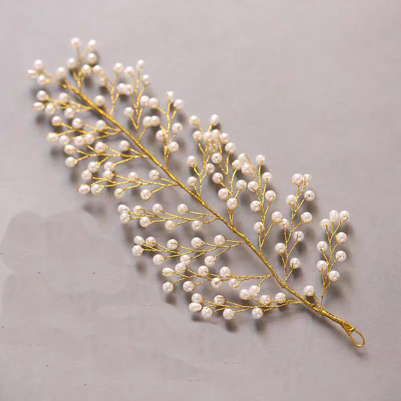 floral bridal headpiece crystals - handcrafted headpiece by ASBADI