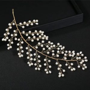 floral bridal headpiece crystals - handcrafted headpiece by ASBADI