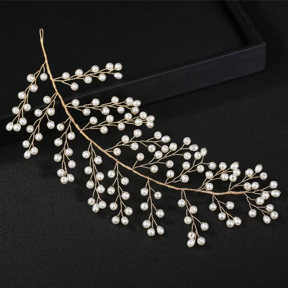 floral bridal headpiece crystals - handcrafted headpiece by ASBADI