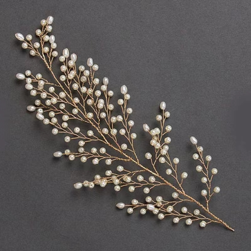 floral bridal headpiece crystals - handcrafted headpiece by ASBADI
