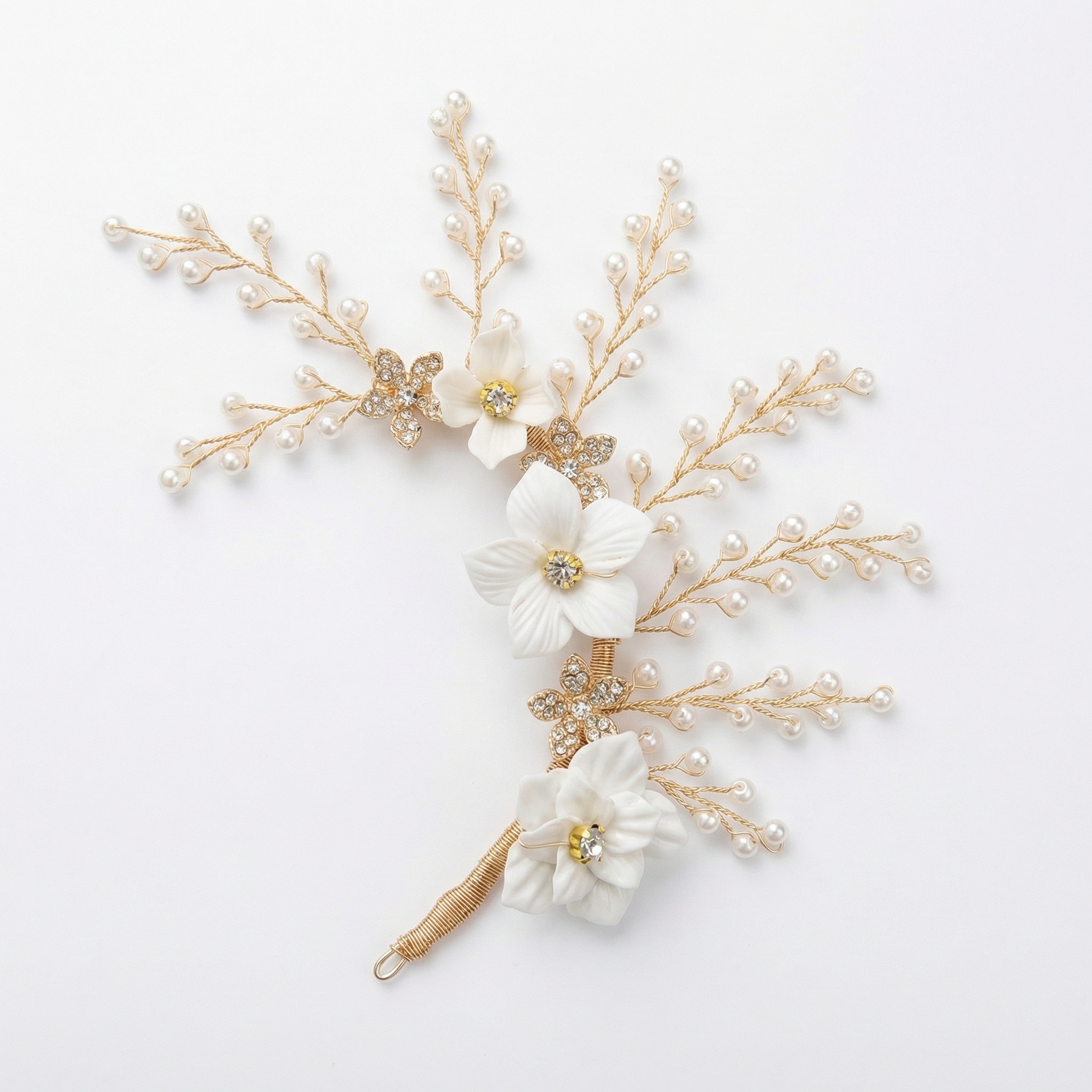 twisted elf ear cuff hanging earrings - handcrafted earrings by ASBADI