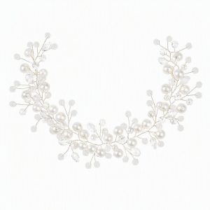 iridescent rhinestone bridal headband - handcrafted headband by ASBADI