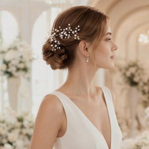 iridescent rhinestone bridal headband - handcrafted headband by ASBADI