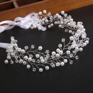 floral bridal headpiece crystals - handcrafted bridal headpiece by ASBADI