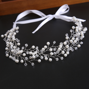 floral bridal headpiece crystals - handcrafted bridal headpiece by ASBADI