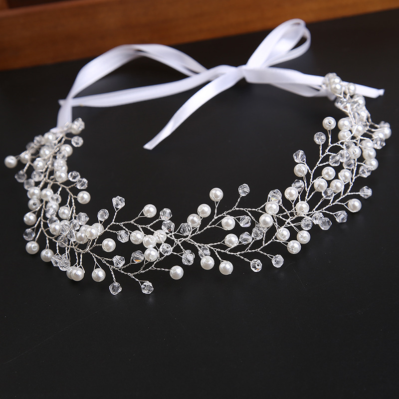 floral bridal headpiece crystals - handcrafted bridal headpiece by ASBADI