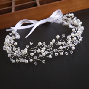 floral bridal headpiece crystals - handcrafted bridal headpiece by ASBADI