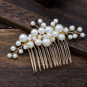 floral bridal headpiece - handcrafted bridal accessory by ASBADI