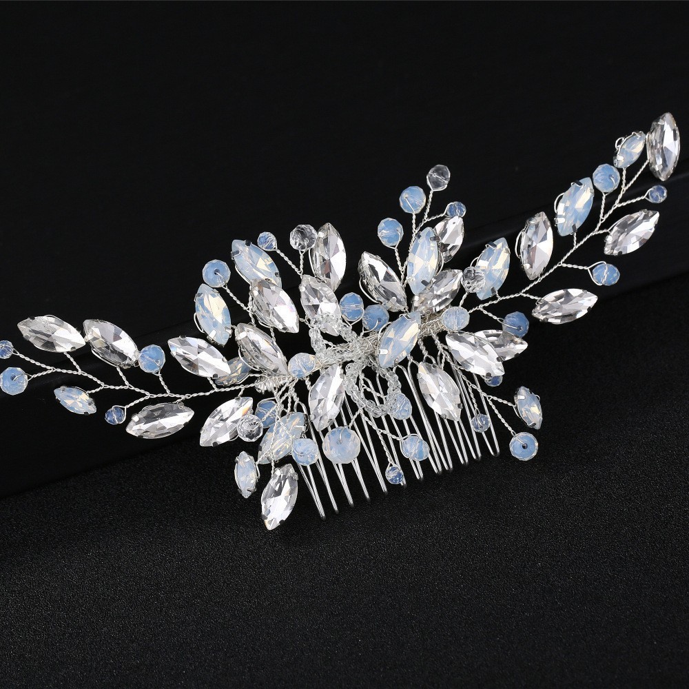 floral bridal headpiece - handcrafted bridal accessory by ASBADI