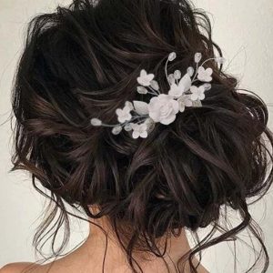 floral bridal headpiece - handcrafted bridal accessory by ASBADI