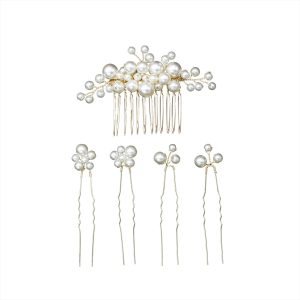 floral bridal headpiece - handcrafted bridal accessory by ASBADI