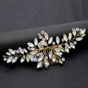floral bridal headpiece - handcrafted bridal accessory by ASBADI