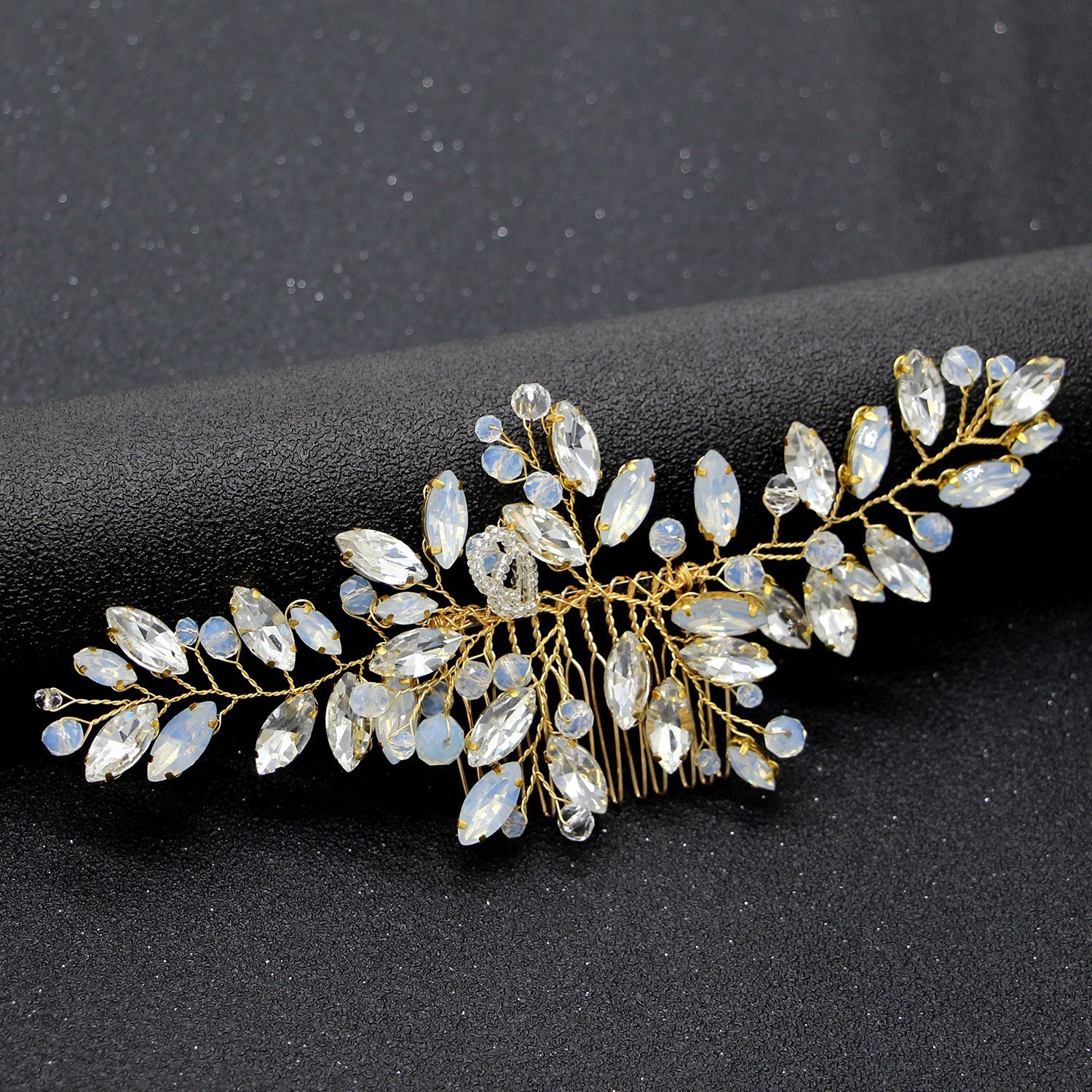 floral bridal headpiece - handcrafted bridal accessory by ASBADI