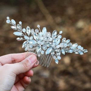 floral bridal headpiece - handcrafted bridal accessory by ASBADI