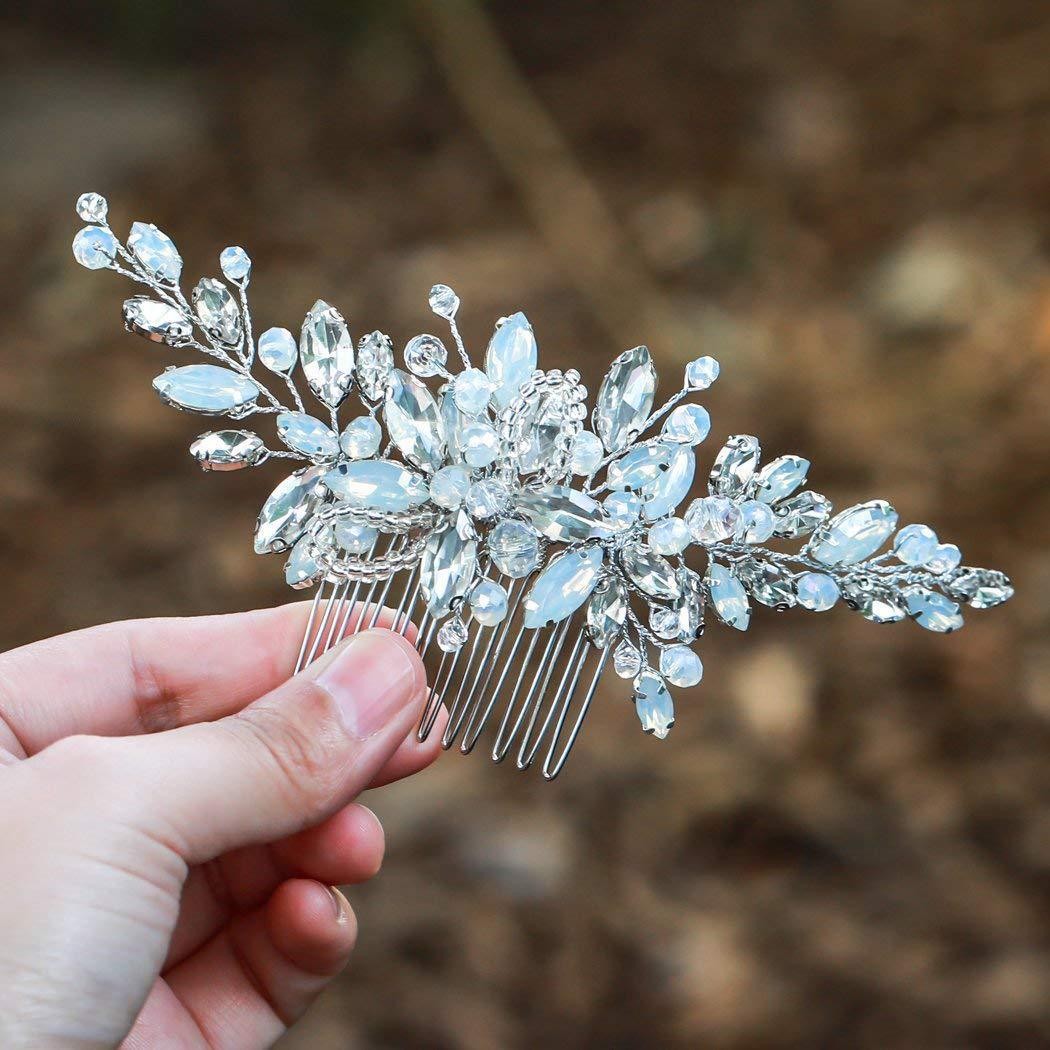 floral bridal headpiece - handcrafted bridal accessory by ASBADI