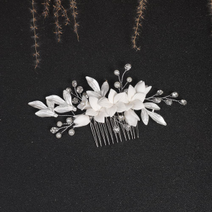 sapphire crystal bridal hair comb - handcrafted hair comb by ASBADI - photo 3
