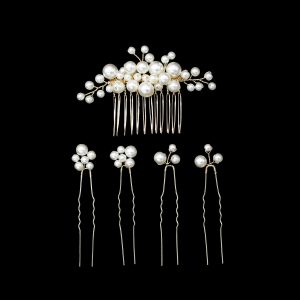 floral bridal headpiece - handcrafted bridal accessory by ASBADI