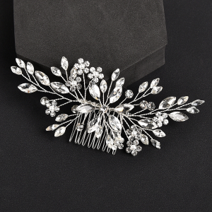 floral bridal headpiece - handcrafted bridal accessory by ASBADI