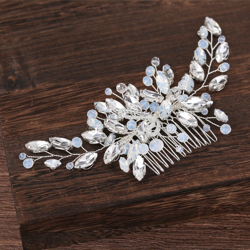 floral bridal headpiece - handcrafted bridal accessory by ASBADI