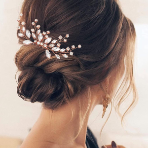 floral bridal headpiece - handcrafted hair accessory by ASBADI