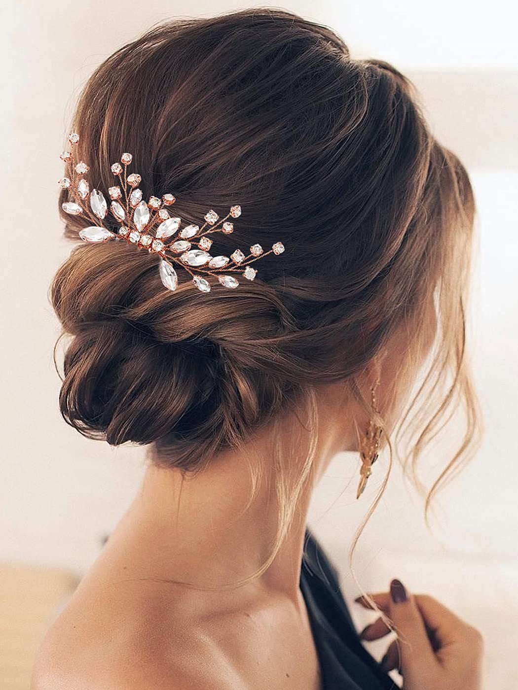 floral bridal headpiece - handcrafted hair accessory by ASBADI
