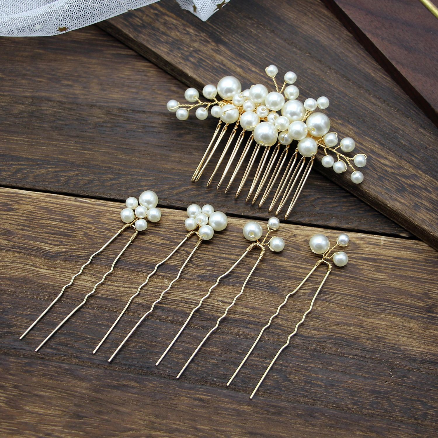 floral bridal headpiece - handcrafted bridal accessory by ASBADI