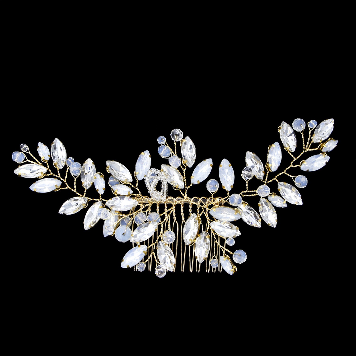 floral bridal headpiece - handcrafted bridal accessory by ASBADI