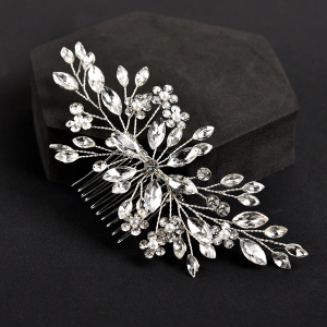 floral bridal headpiece - handcrafted bridal accessory by ASBADI