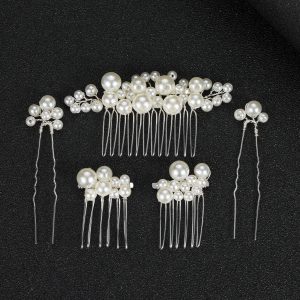 floral bridal headpiece - handcrafted bridal accessory by ASBADI