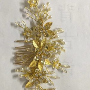 floral bridal headpiece - handcrafted bridal accessory by ASBADI