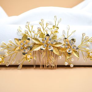 floral bridal headpiece - handcrafted bridal accessory by ASBADI