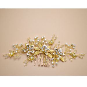 floral bridal headpiece - handcrafted bridal accessory by ASBADI