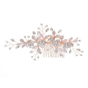 floral bridal headpiece - handcrafted bridal accessory by ASBADI