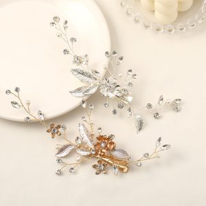floral bridal headpiece - handcrafted bridal accessory by ASBADI