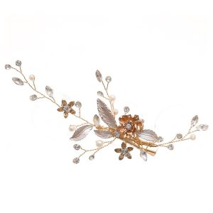 floral bridal headpiece - handcrafted bridal accessory by ASBADI